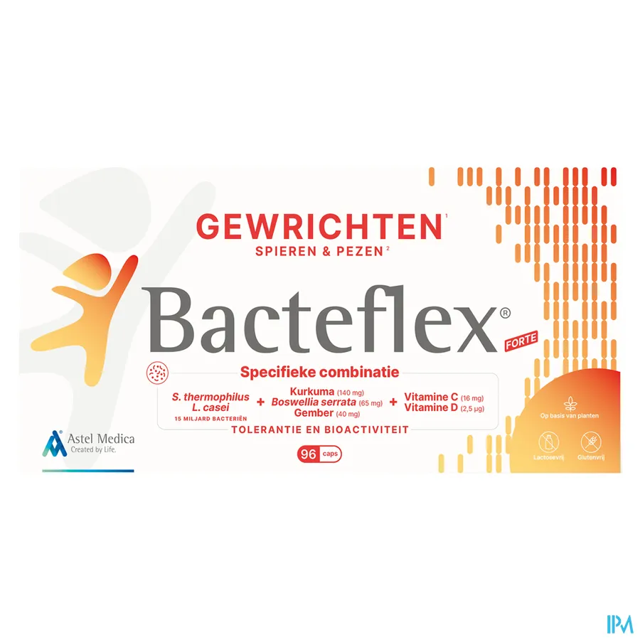 packshot van Bacteflex Forte Caps 96