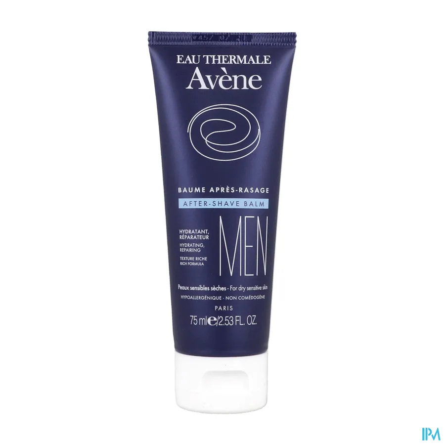 productshot van Avène Men Aftershave Balsem voor Droge Gevoelige Huid Tube 75 ml