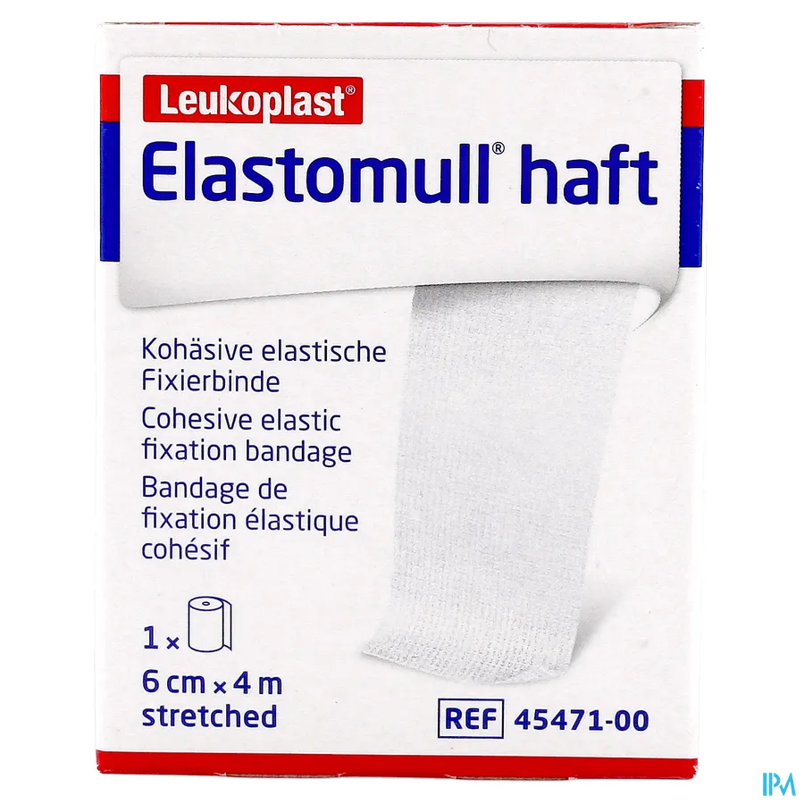 packshot van Elastomull Haft Fixatiewindel 6 cm x 4 m 1 stuk