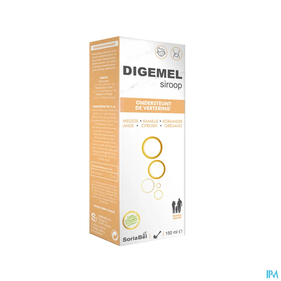 packshot van Soria Digemel Siroop 150 ml