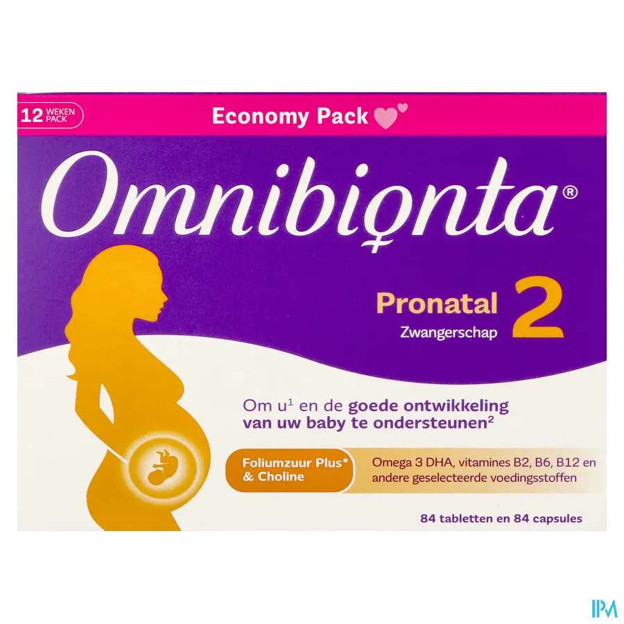 packshot van Omnibionta Pronatal 2 84 tabletten + 84 capsules