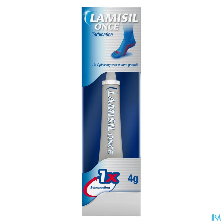 packshot van Lamisil Once Unidosisbehandeling tegen Voetschimmel 4 g