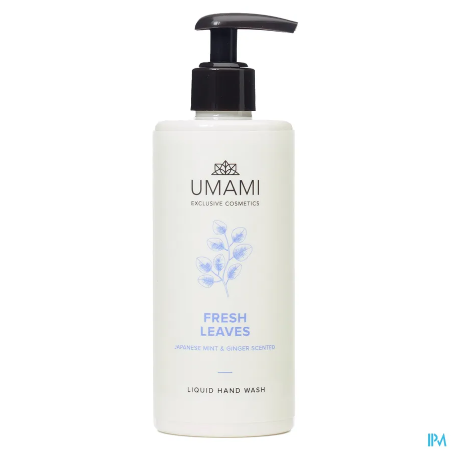 packshot van Umami Fresh Leaves Japanse Munt en Gember Handzeep 300 ml