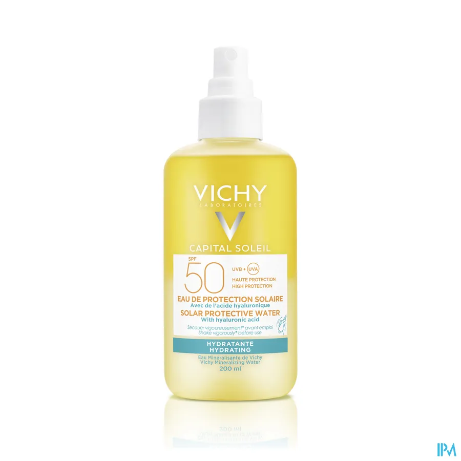 packshot van Vichy Capital Soleil Zonbeschermend Water Hydraterend SPF50 200 ml