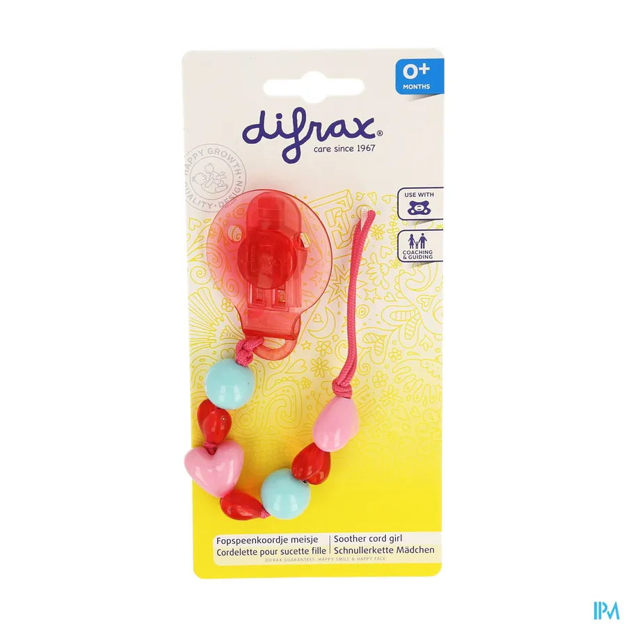 packshot van Difrax Fopspeenketting Hartje