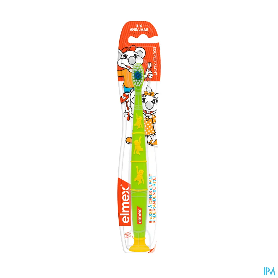 packshot van Elmex Kindertandenborstel voor Kinderen van 3-6 Jaar 1 Stuk
