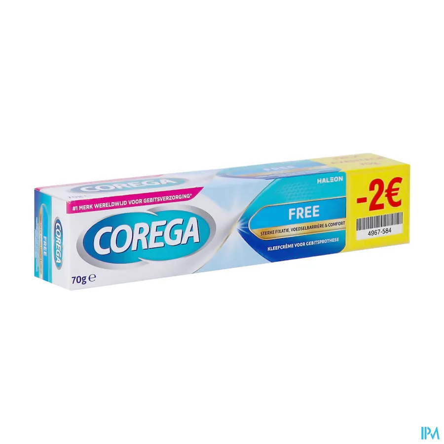 packshot van Corega Free Kleefcrème Promo* 70 g