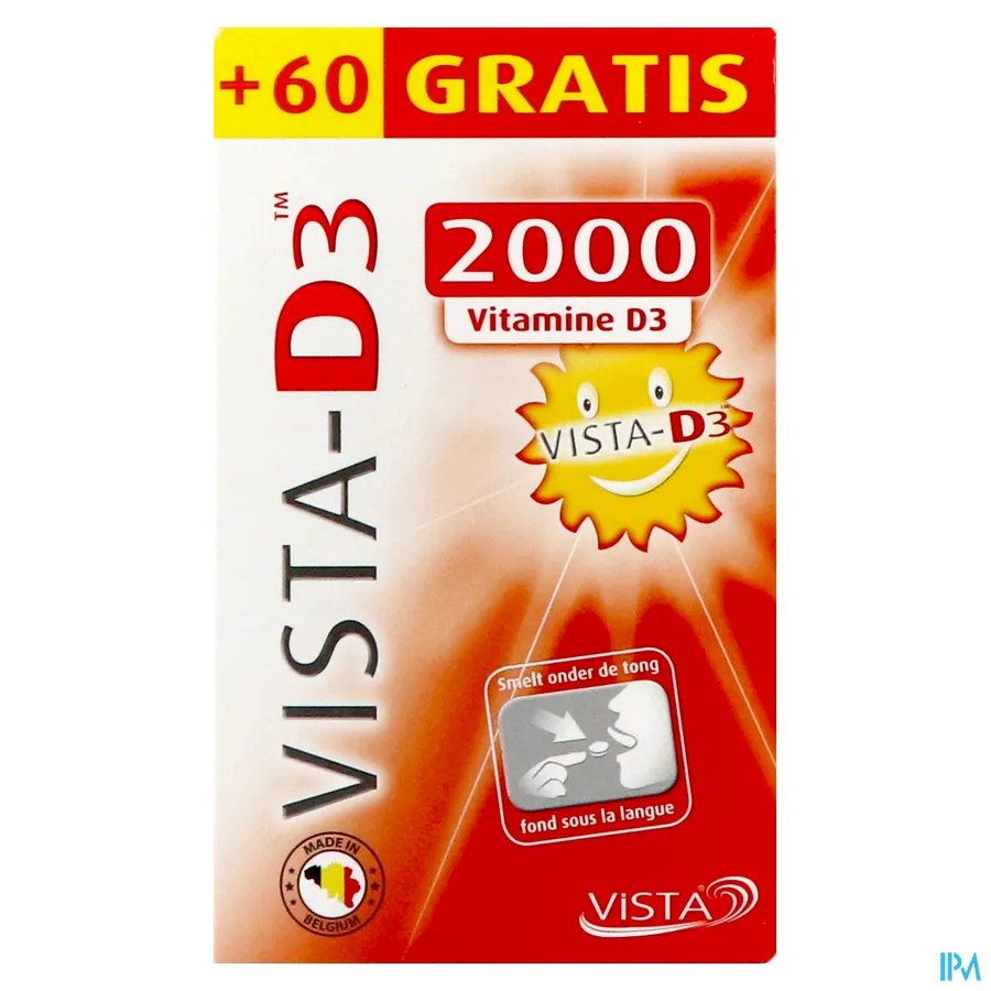 packshot van Vista D3 2000 PROMO 120 + 60 smelttabletten