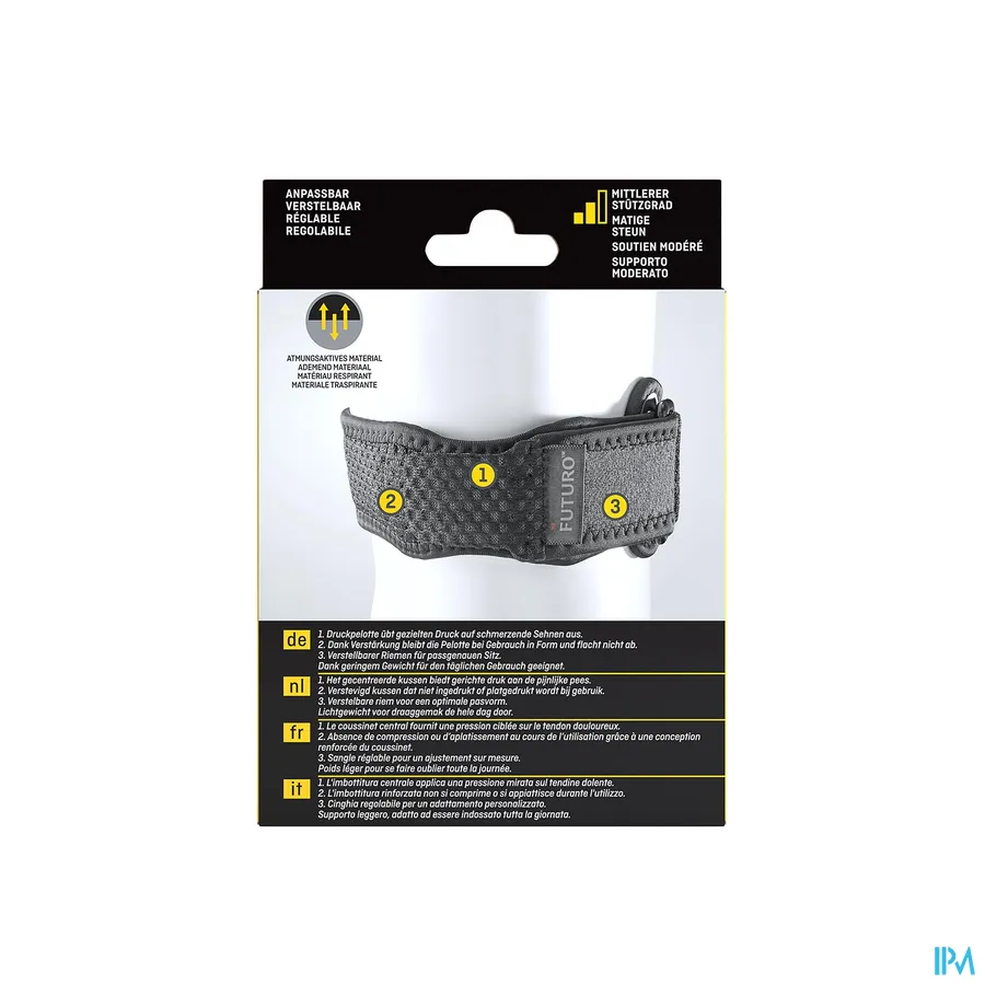 packshot van Futuro Sport Aanpasbare Kniebandage (Middelmatige Steun)