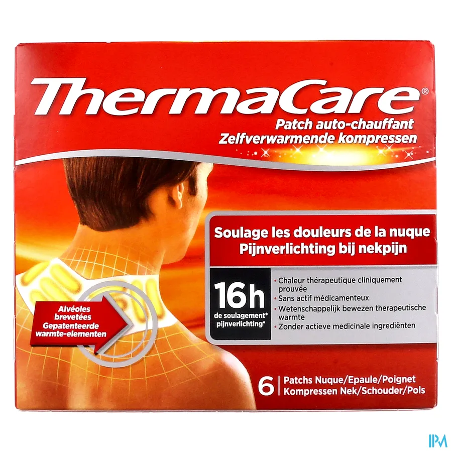 packshot van Thermacare Nek-Schouder-Pols PROMO 2 x 3 stuks