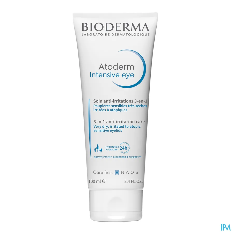 packshot van Bioderma Atoderm Intensive Eye Creme Tube 100 ml