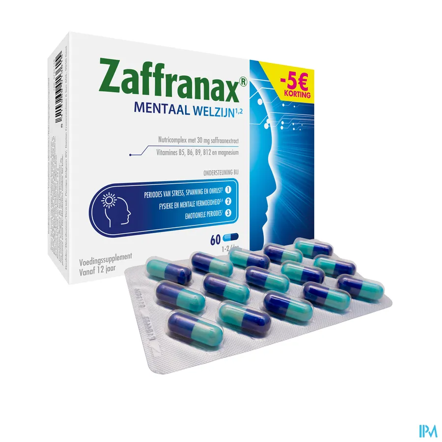 productshot van Zaffranax Caps 60 Promo -5€