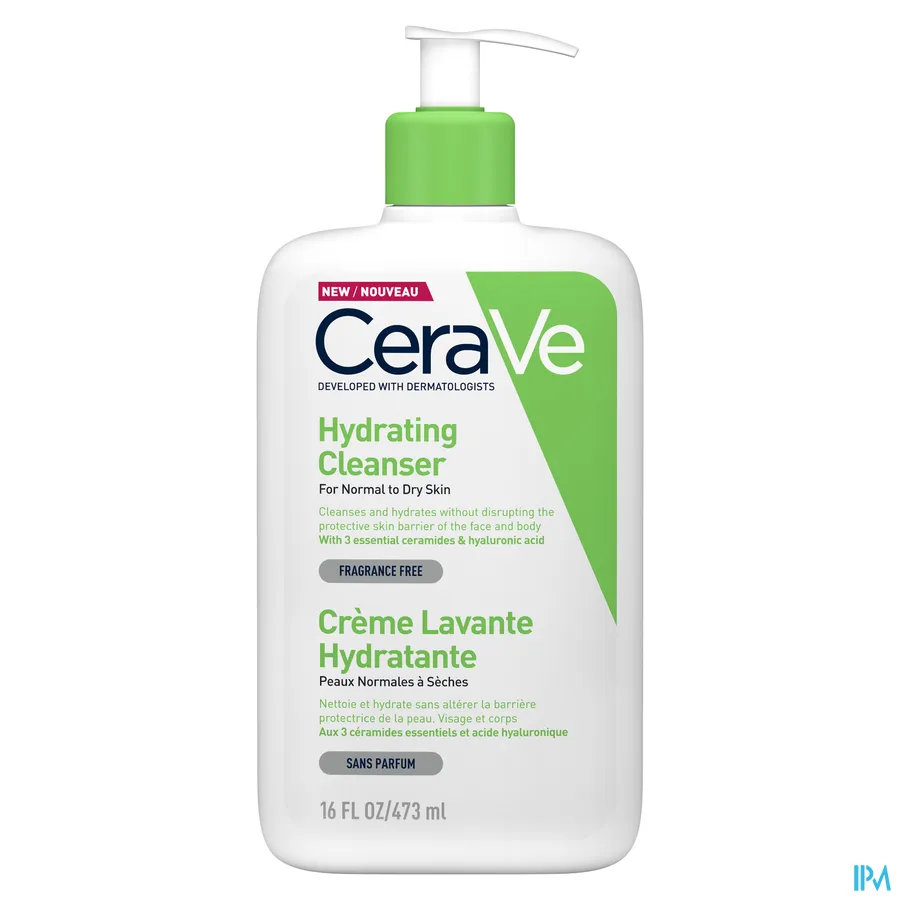packshot van CeraVe Hydraterende Reinigingscrème 473 ml