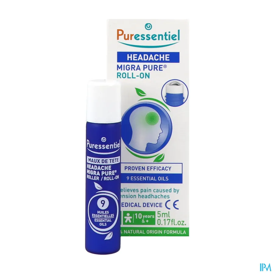 productshot van Puressentiel Hoofdpijn Roller 9