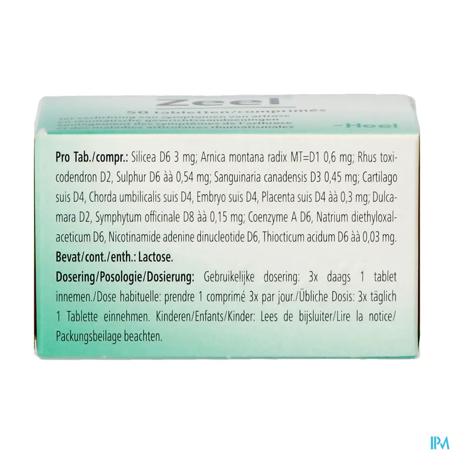 packshot van Heel Zeel T 50 Tabletten