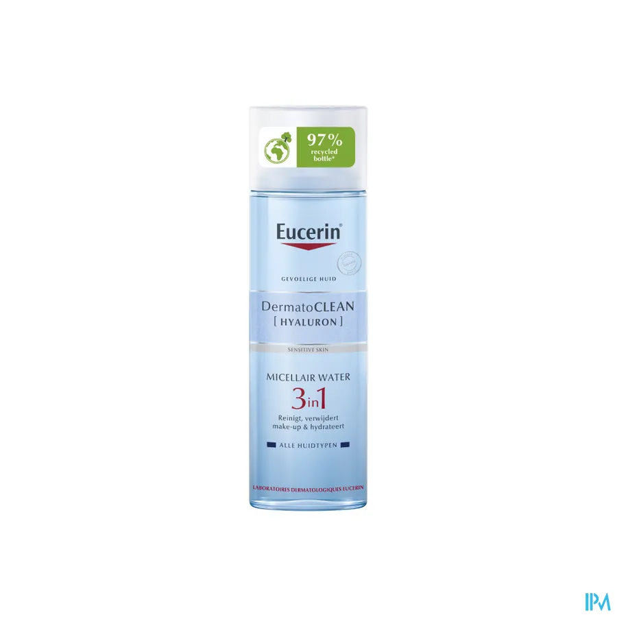 packshot van Eucerin DermatoCLEAN Hyaluron Micellair Water 3-in-1 200 ml