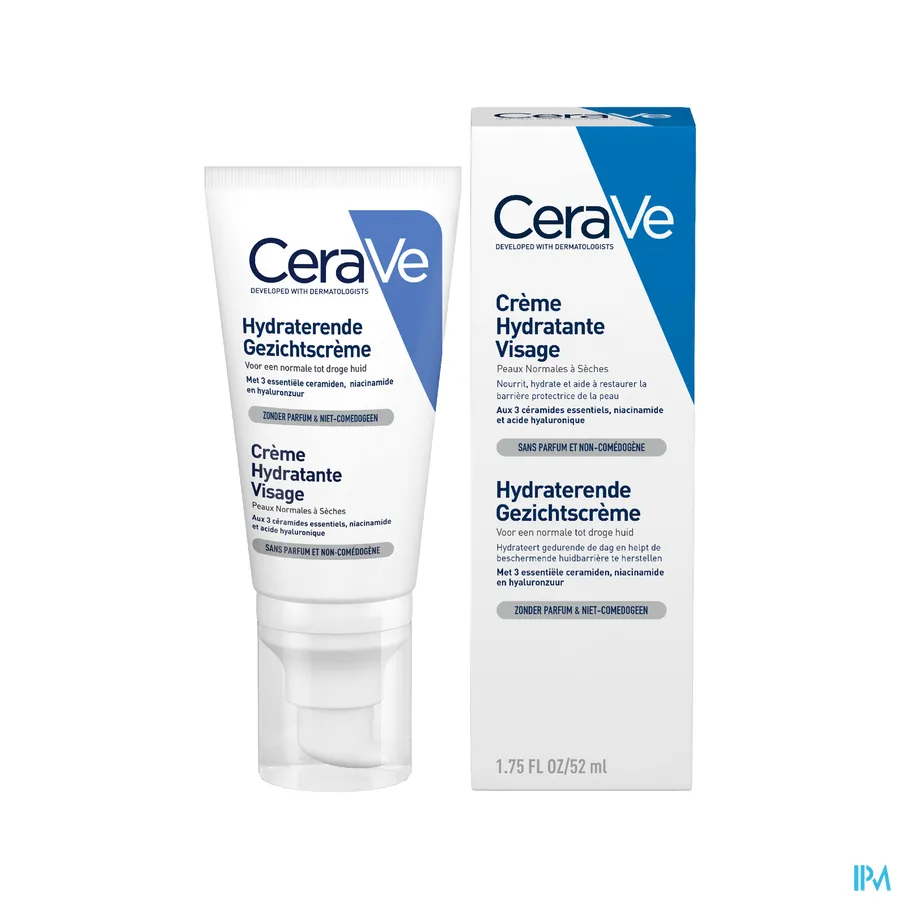 productshot van CeraVe Hydraterende Gezichtscrème 52 ml