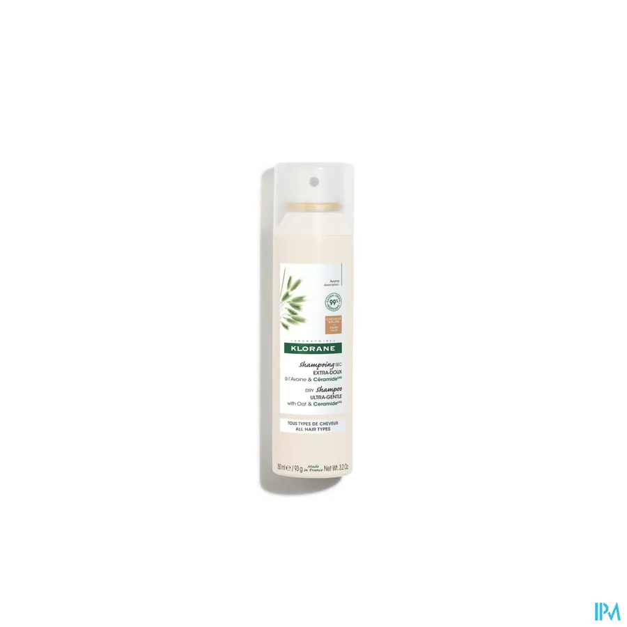 productshot van Klorane Ultramilde Getinte Droogshampoo met Haver & Ceramide 150 ml