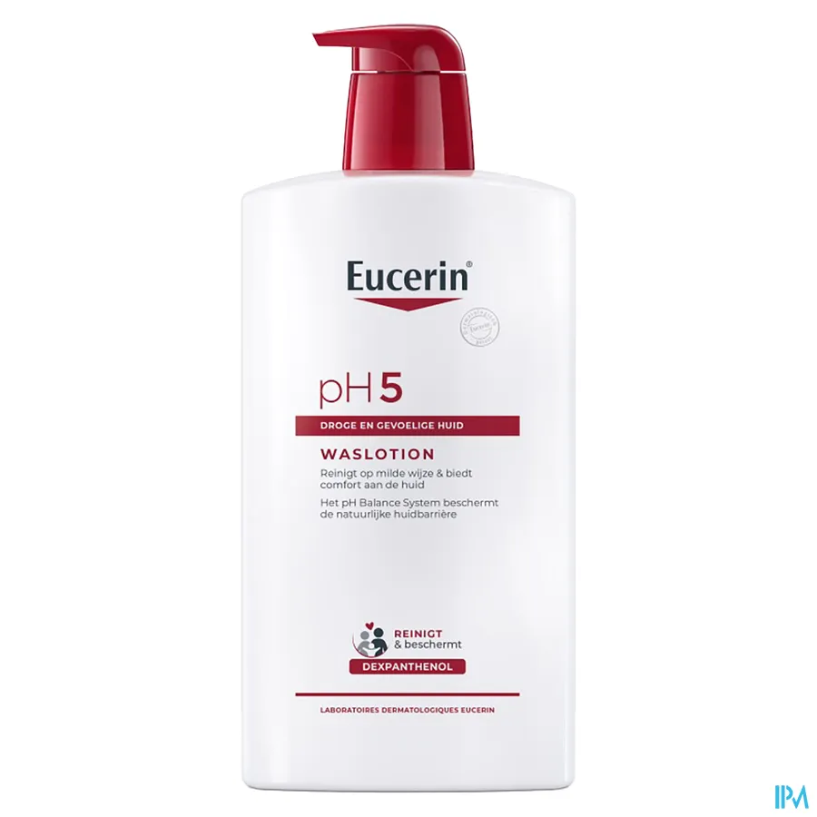 packshot van Eucerin PH5 Waslotion met pomp 1L