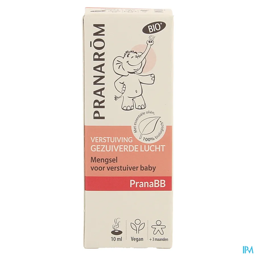 packshot van Pranarom PranaBB Verstuiving Gezuiverde Lucht 10 ml