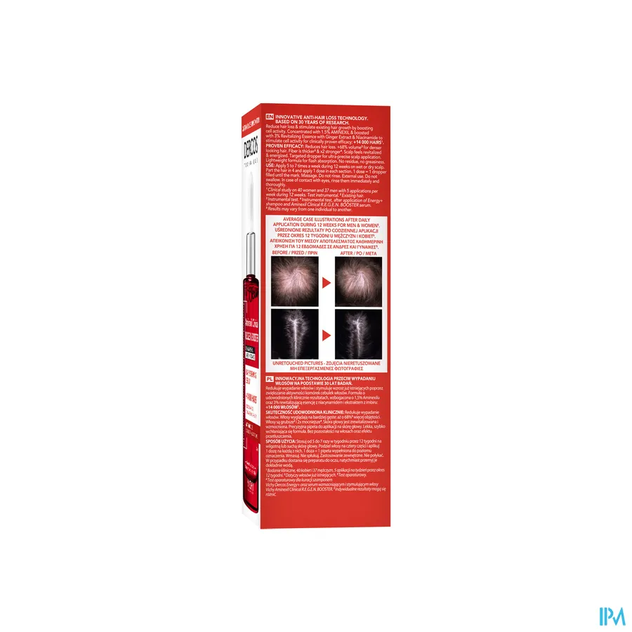 packshot van Vichy Dercos Aminexil Clinical R.E.G.E.N. Booster 90 ml