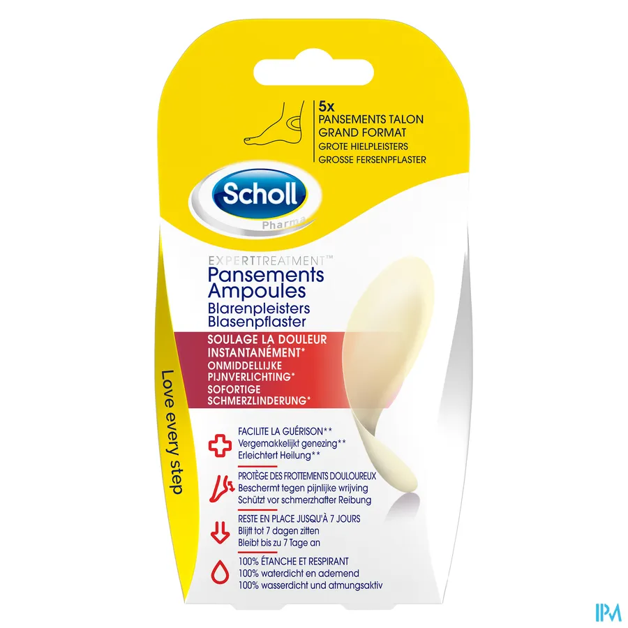 packshot van Scholl Blarenpleister Grote Hielpleisters 5 stuks
