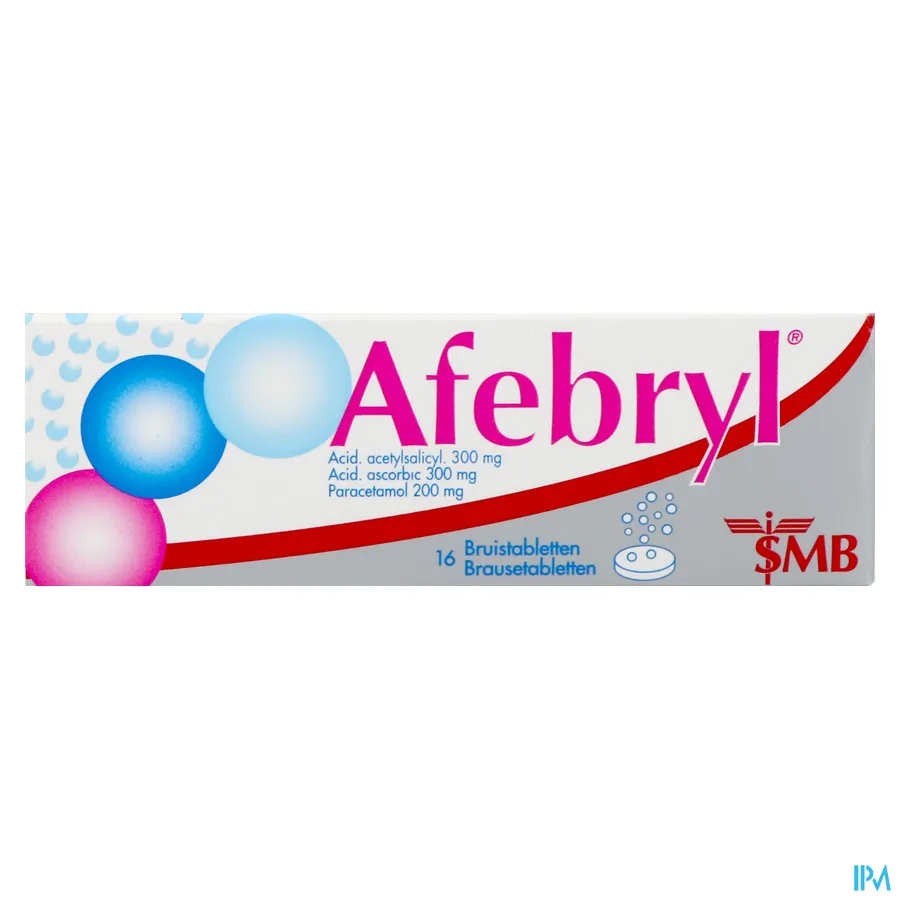 packshot van Afebryl 16 bruistabletten