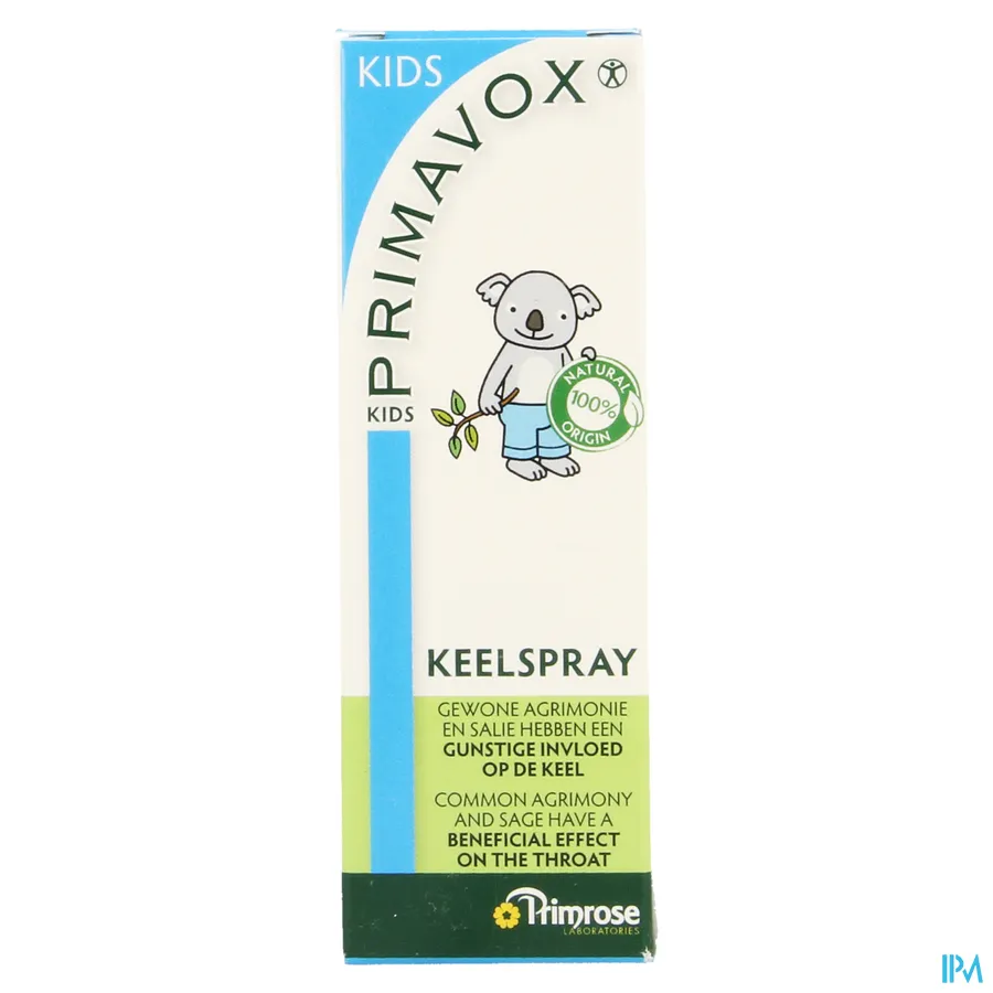 packshot van Primavox Kids Keelspray 10 ml