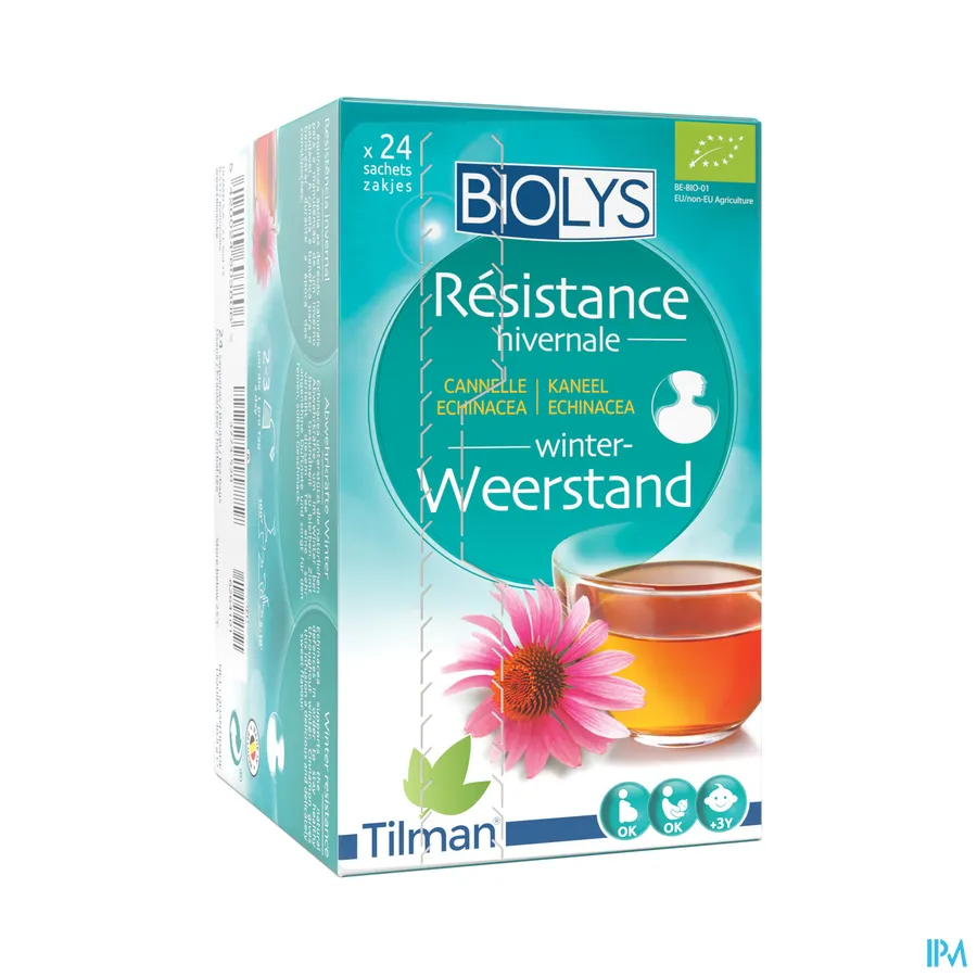 packshot van Tilman Biolys Weerstand Kaneel-Echinacea 24 zakjes