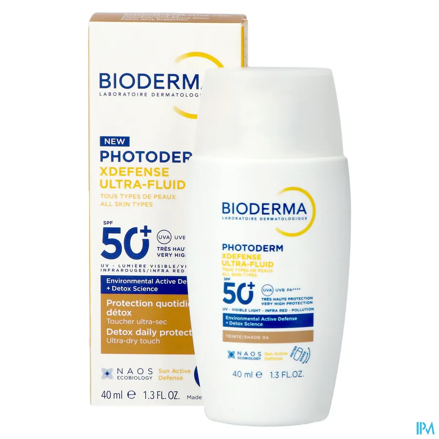 productshot van Bioderma Photoderm XDefense Ultra-Fluid SPF 50+ 40 ml Shade 04