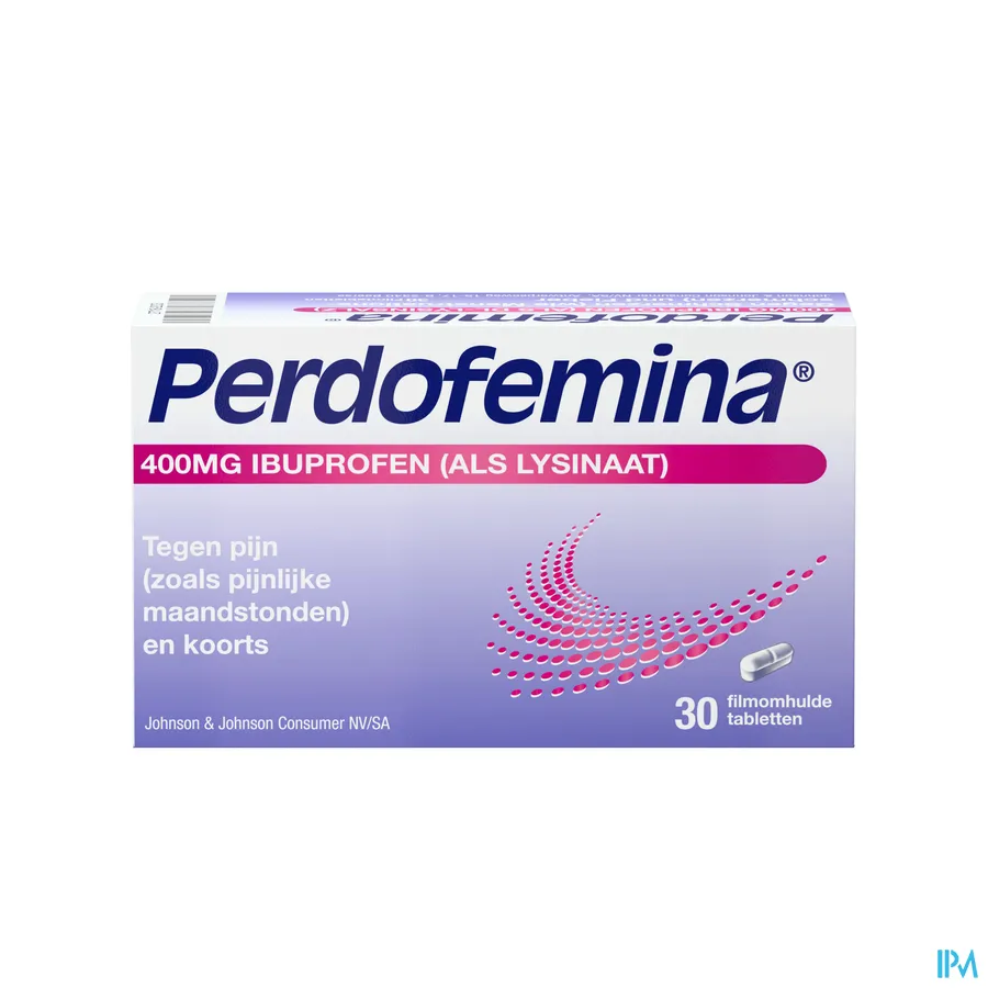 packshot van Perdofemina 400 mg 30 tabletten