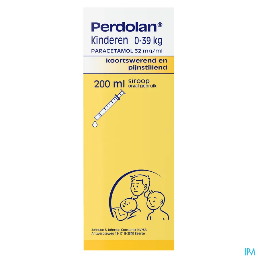 packshot van Perdolan Siroop Kind 200 ml