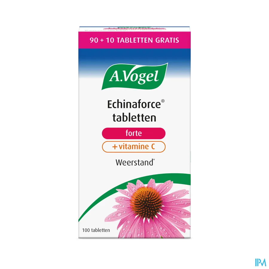 packshot van A. Vogel Echinaforce Forte + Vitamine C PROMO 100 tabletten
