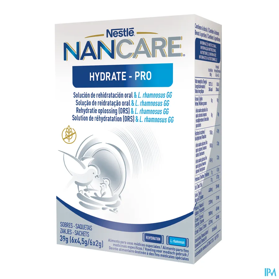 packshot van Nancare Hydrate Pro Ors Poeder 6x4,5g 6x2g