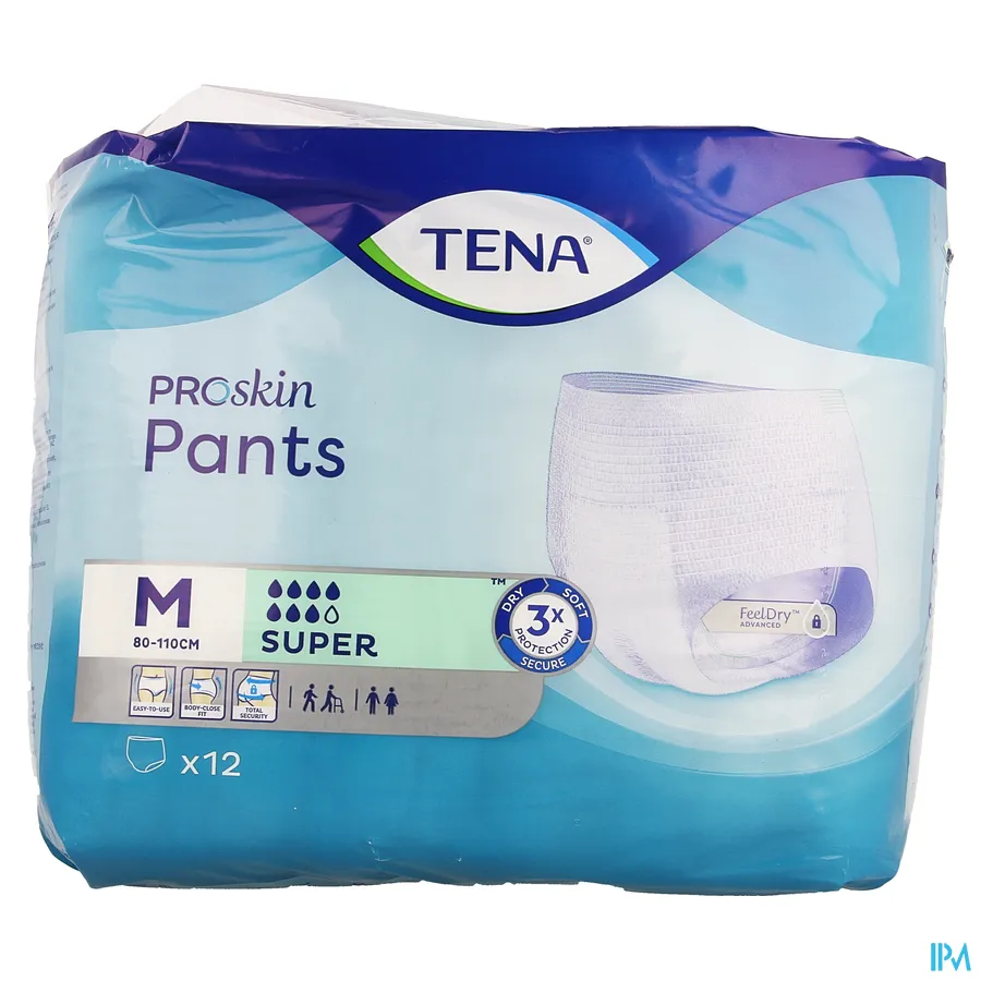 packshot van TENA ProSkin Pants Super M - 12 stuks