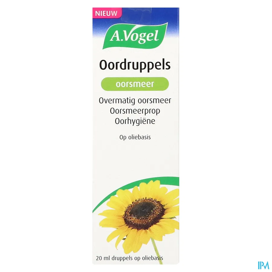 packshot van A. Vogel Oordruppels Oorsmeer 20 ml