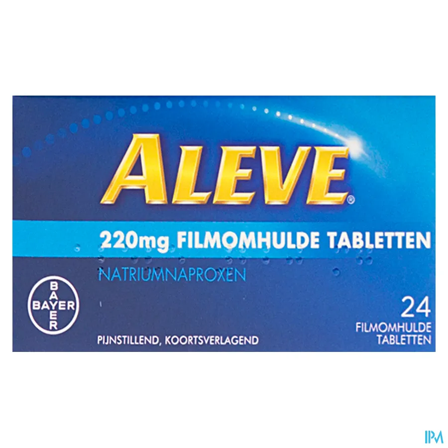 packshot van Aleve 24 tabletten