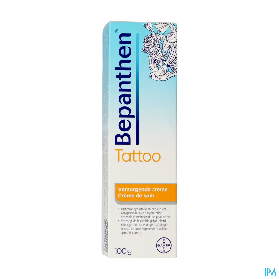 packshot van Bepanthen Tattoo Verzorging Tube 100g