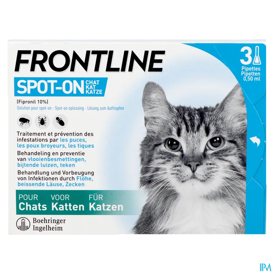 packshot van Frontline Spot-On Kat 3 x 0,50 ml