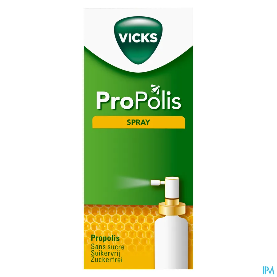 packshot van Vicks Propolis Keelspray 20 ml