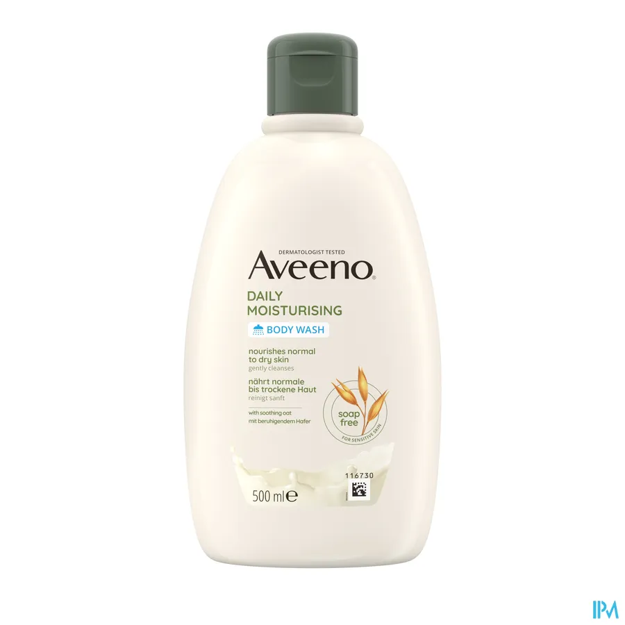 packshot van Aveeno Daily Moisturising Douchegel 500 ml