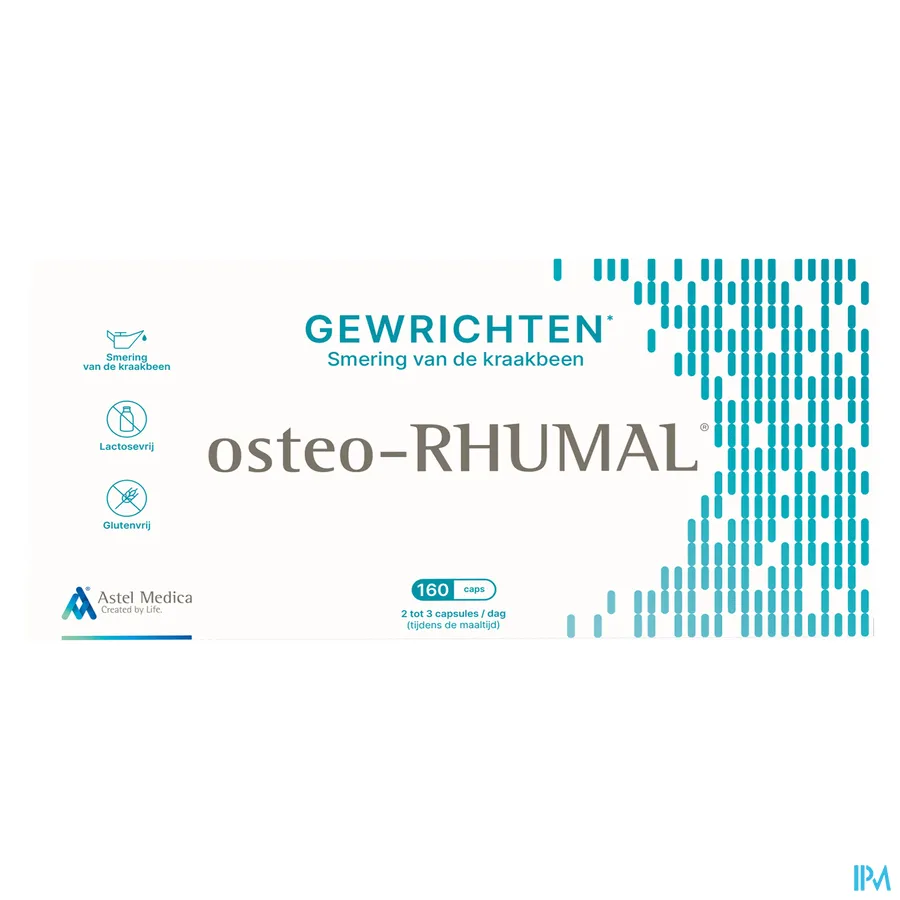 packshot van Osteo-Rhumal 160 capsules