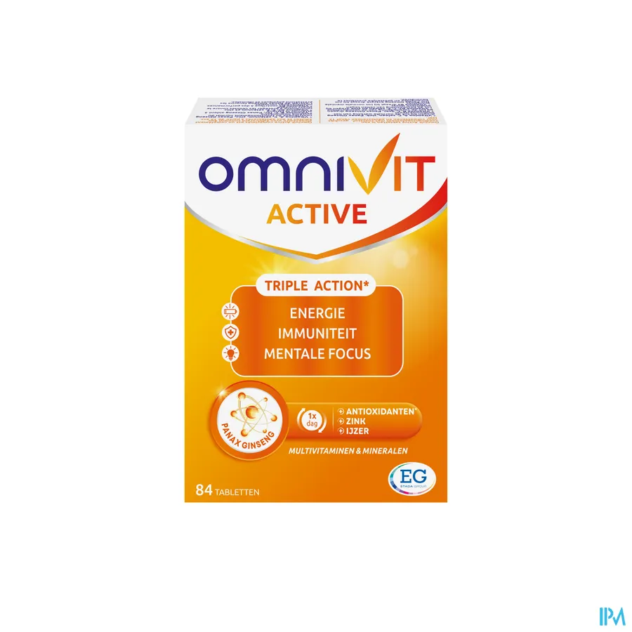 packshot van Omnivit Active 84 tabletten