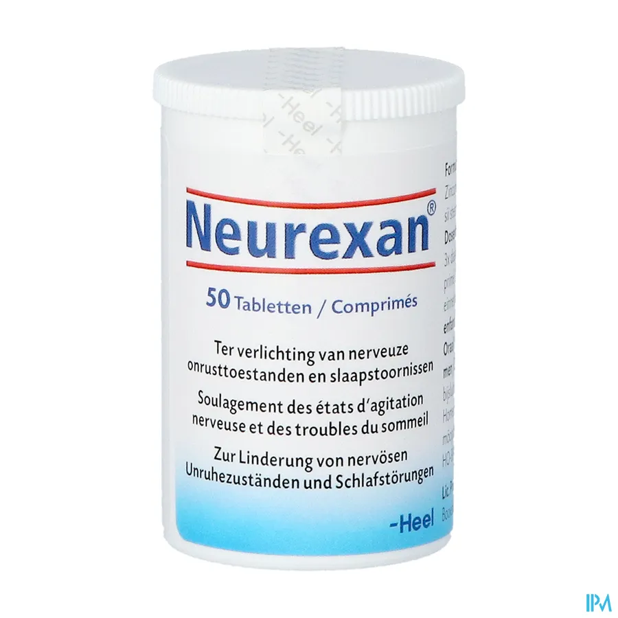 packshot van Neurexan ter Verlichting van Nerveuze Onrusttoestanden en Slaapstoornissen 50 Tabletten