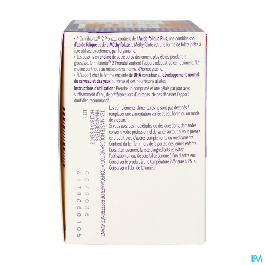 packshot van Omnibionta Pronatal 2 84 tabletten + 84 capsules