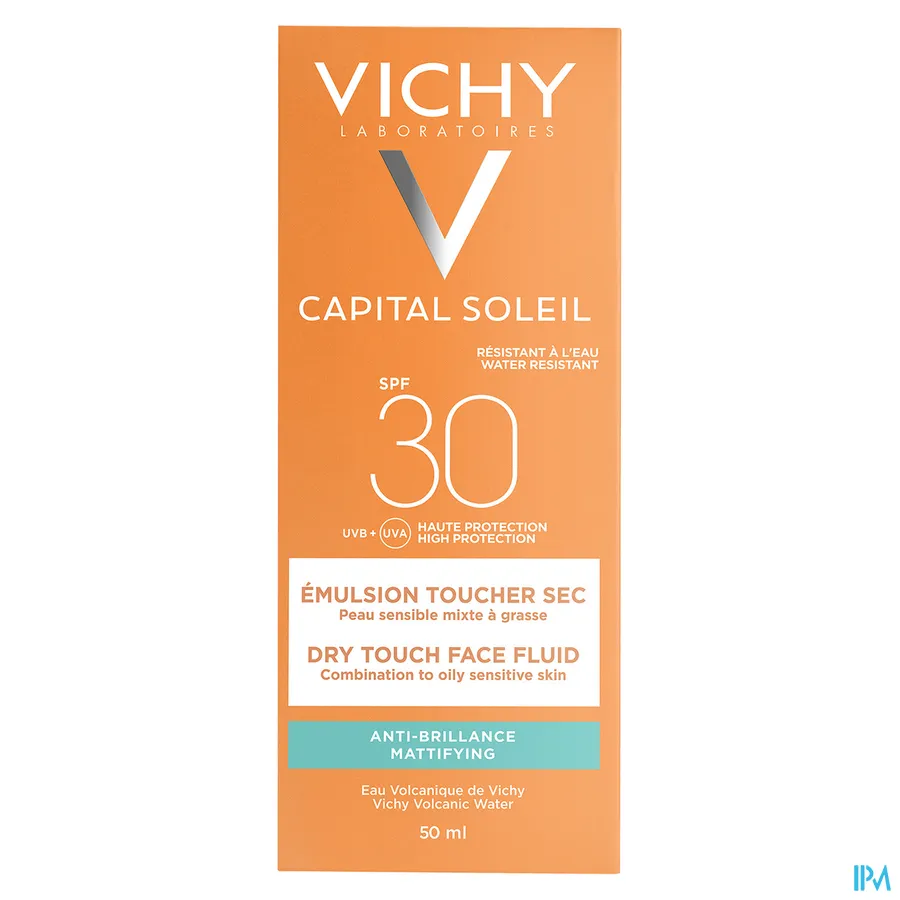 packshot van Vichy Ideal Soleil Gelaat Dry Touch SPF30 50 ml