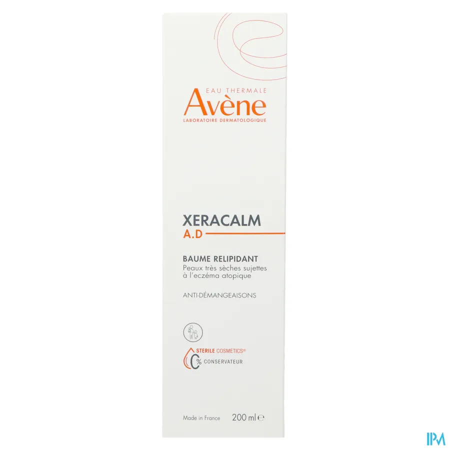 packshot van Avene Xeracalm A.D. Relipiderende Balsem 200 ml
