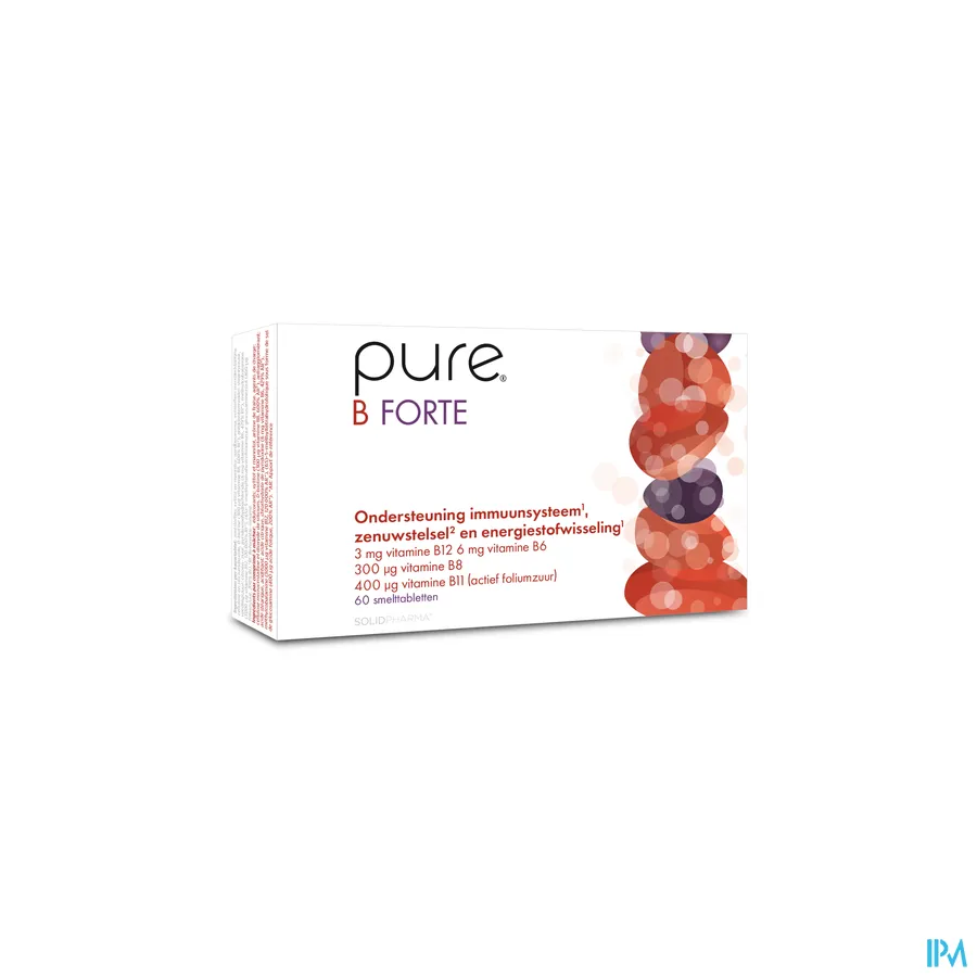 packshot van Pure B Forte 60 smelttabletten