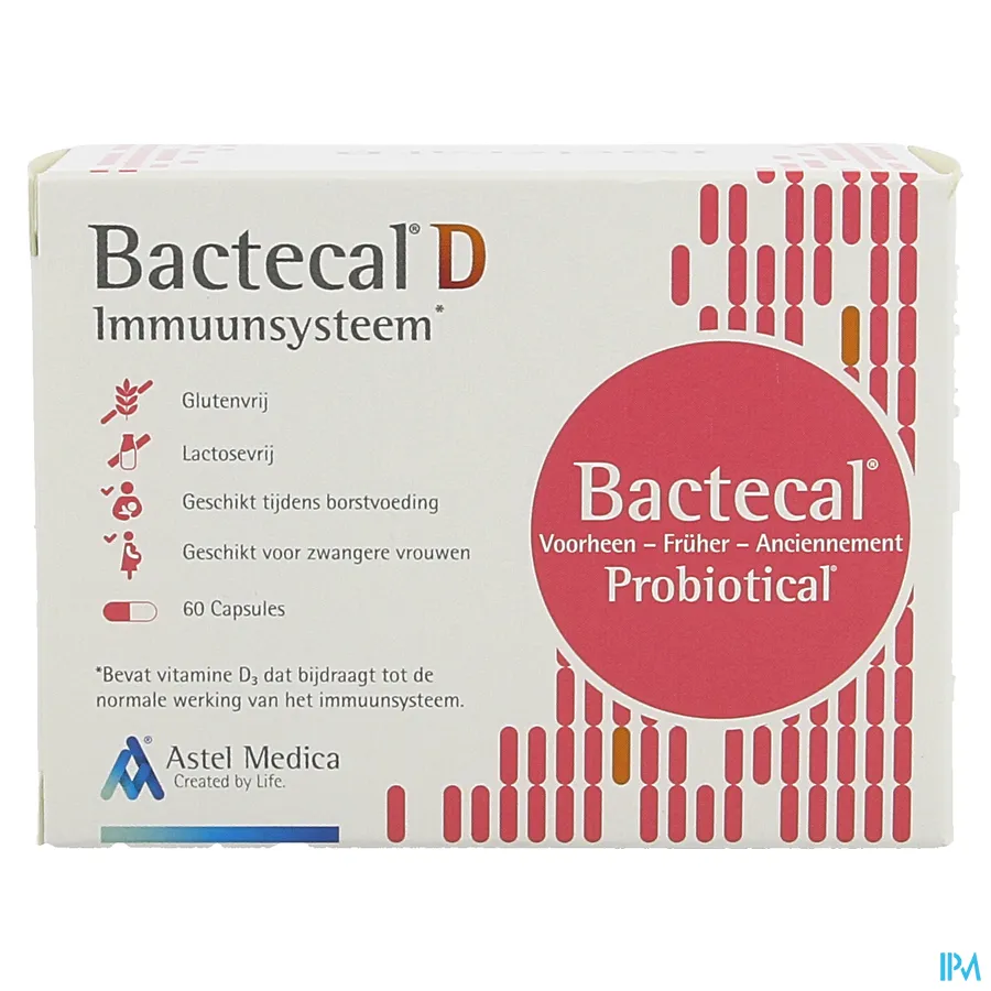 packshot van Bactecal D 60 capsules