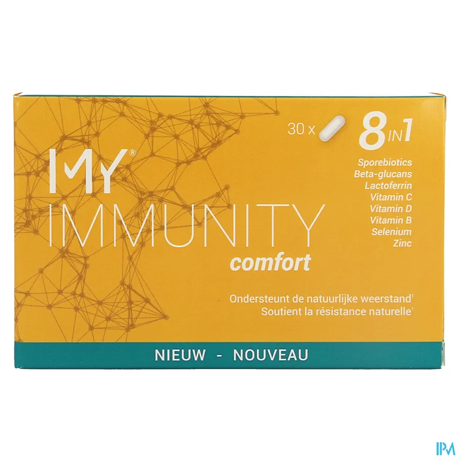 packshot van My Immunity Comfort voor Ondersteuning van de Natuurlijke Weerstand 8-in-1 30 Capsules
